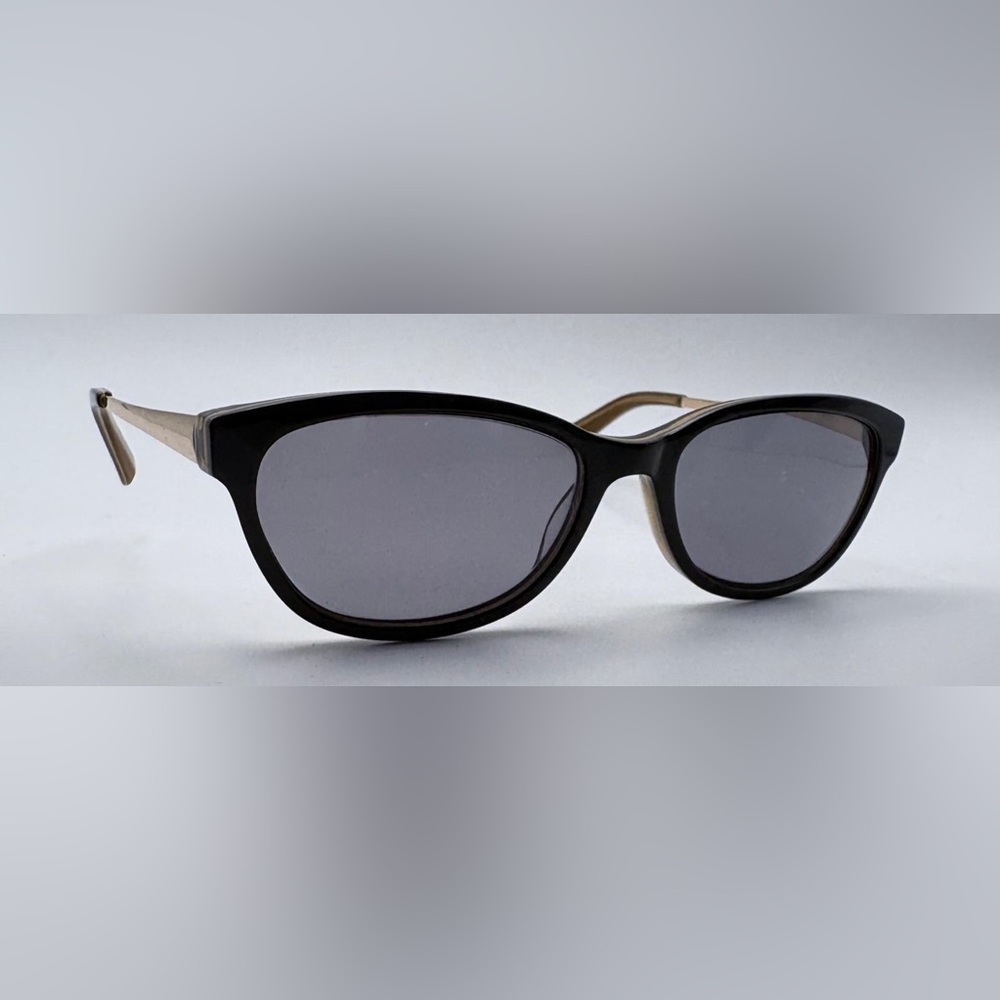 CPE 107 Brown Gold Oval Sunglasses Frames Only